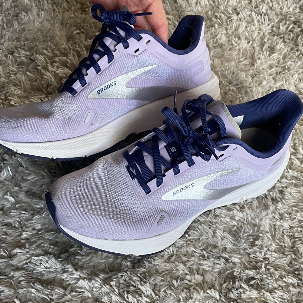 Brooks Launch - Lavender and Navy